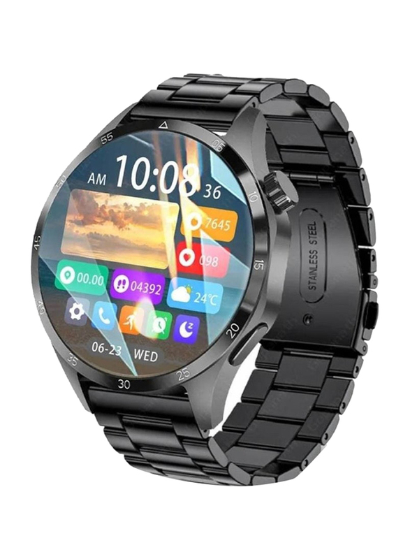 Roxxon Germany Bluetooth Calling Fitness Tracker Smartwatch, Black