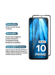 Xiaomi Redmi 10 Prime/Xiaomi Redmi Note 10T/Poco M3 Pro Bubble-Free Scratch-Resistant Tempered Glass Screen Protector, Clear