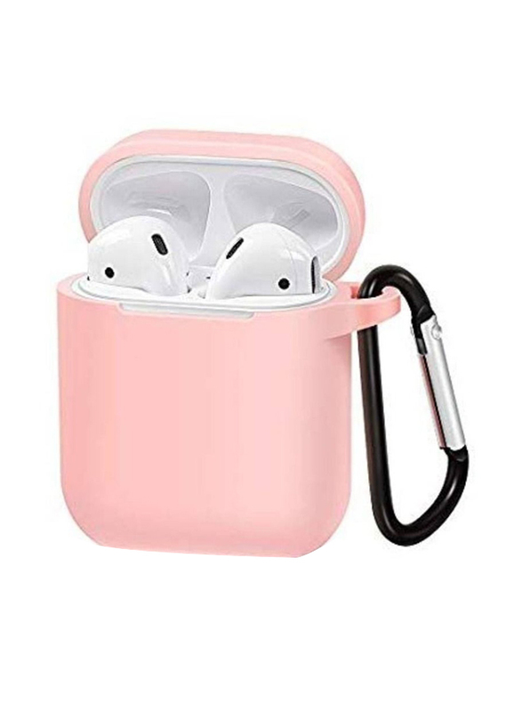 Protective Soft Silicone Case Cover for Apple AirPods 1/2, Pink