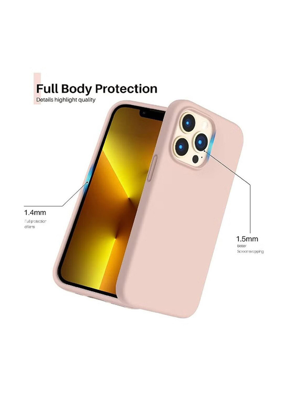 Apple iPhone 14 Pro Protective Soft Silicone Shockproof Slim Thin Phone Mobile Phone Case Cover, Pink