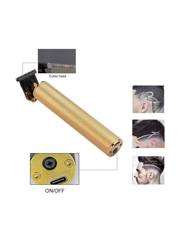 Rabos Electric Pro Li Outliner Grooming Rechargeable Cordless T-Blade Trimmer, Gold