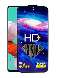 Samsung Galaxy A72 Hd Plus Tempered Glass Screen Protector with Frame Anti Shock, Black/Clear