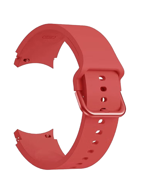 Soft Silicone Sport Band for Samsung Watch 4/Watch 4 Classic, Red
