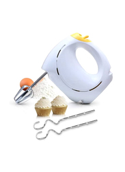 Arabest Professional Electric Handheld Food Collection Hand Mixer, 150W, White