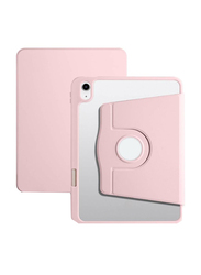 Apple iPad 10th Gen 10.9inch 2022 360 Rotating Stand Smart Hard PC Back Shell Slim Mobile Phone Case Cover, Pink