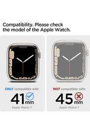 Thin Fit Designed Case Cover for Apple Watch Series 7 44mm, Crystal Clear