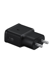 2-Pin Fast Travel Wall Charger for All Smart Phone Models, Black