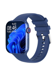 New Bluetooth Calling Full Screen Touch Heart Rate Monitoring Smartwatch, Blue