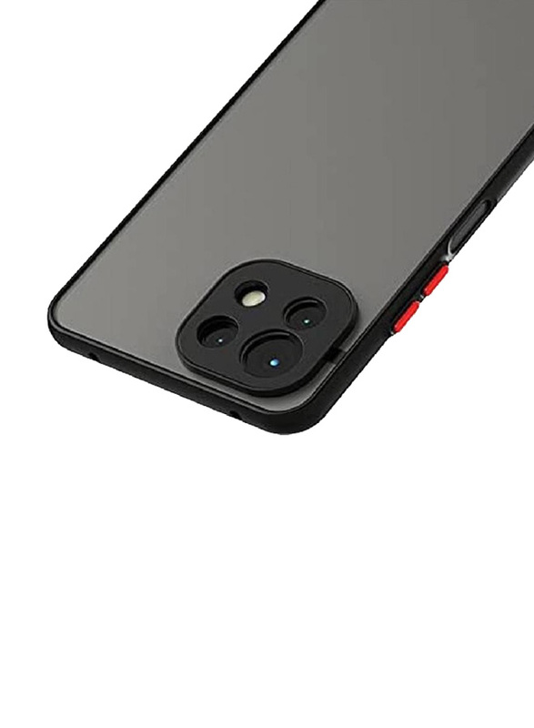 Xiaomi Mi 11 Lite 5g Anti-Slip Grip with Camera Protection Matte Mobile Phone Back Case Cover, Black