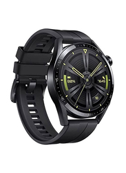 46mm Full Touch Round Smartwatch, Heart Rate Monitor, Bluetooth Call, Black