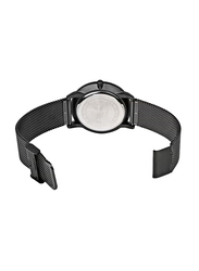 Curren Analog Watch for Men with Leather Band, Water Resistant, 8233, Black