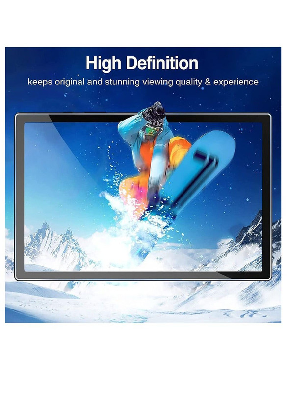 Hyx Samsung Galaxy Tab A8 10.5" 2021 2-Piece 9H Scratch Resistant Bubble Free Tempered Glass Screen Protector, Clear