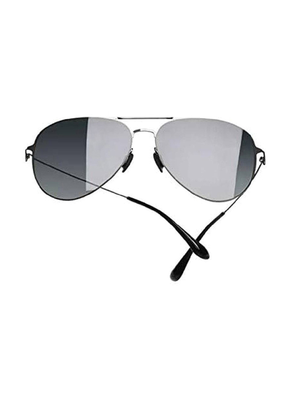 Full-Rim Aviator Black Sunglasses Unisex, Black Lens