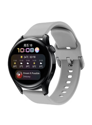 Replacement Soft Silicone Strap for Huawei Watch 3, Grey