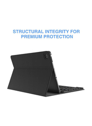 Protective Leather Smart Wireless Bluetooth Detachable Waterproof Magnetic Folio Stand Tablet Keyboard Case for Samsung Galaxy Tab S6 Lite 10.4 inch 2020/2022, Black