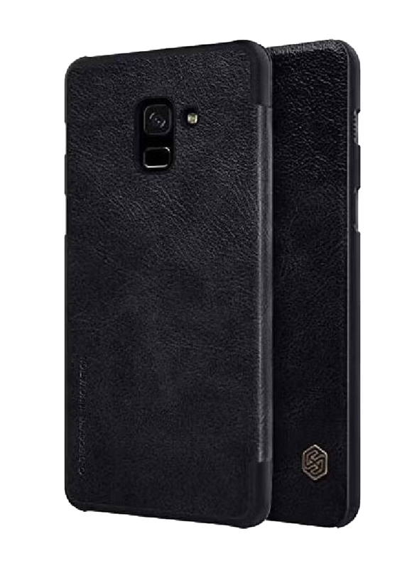 Nillkin Samsung Galaxy A8 Plus Qin Series Leather Mobile Phone Case Cover, Black