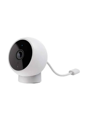 Home Security Camera 2K Magnetic Mount, White/Black