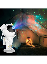 Kids Astronaut Star Galaxy Projector Light with Timer and Remote Control, White