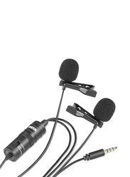 Boya BY-M1DM Omni-Directional Lavalier Microphone for Mobile Phone, Black