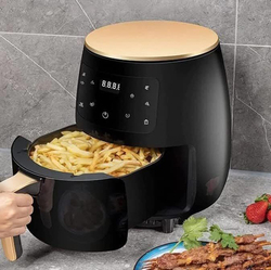 6L Crest Multifunctional Digital Touch Air Fryer, Silver