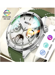 New Super Amoled Bluetooth Calling Fitness Tracker With Heart Rate Sleep Monitor Smart Watch IP68 Waterproof for iPhone Android, Green