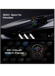 Haino Teko Germany 2023 Newly Launched Bluetooth Calling Full Screen Touch Heart Rate Monitoring Smartwatch, Black