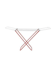 Foldable Cloth Dry Stand, White/Red