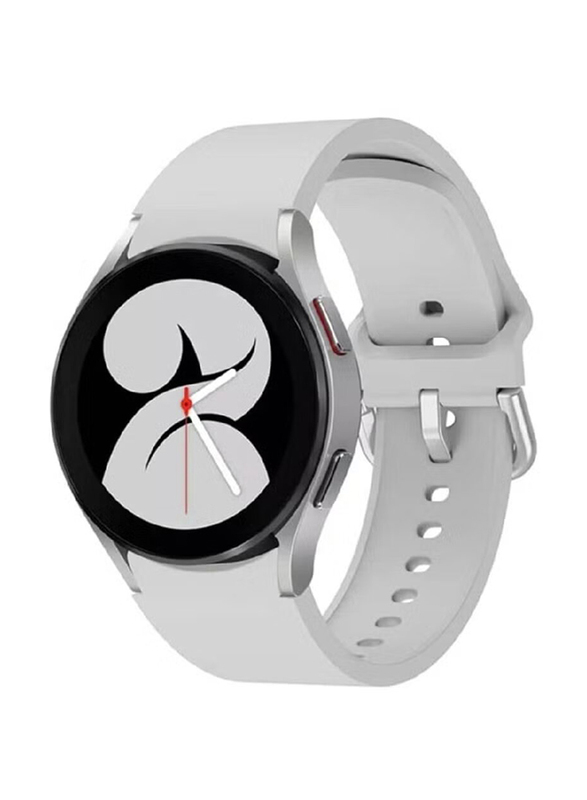 Soft Silicone Sport Band for Samsung Watch 4/Watch 4 Classic, Dark Grey