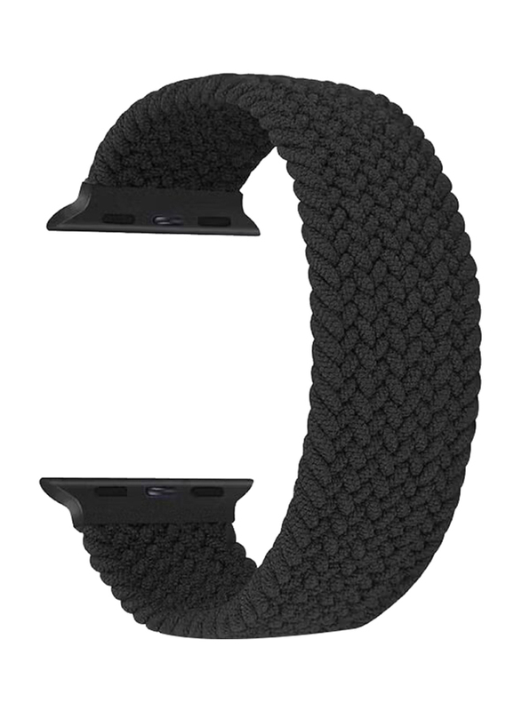 Braided Solo Loop Watch Band for Apple Watch Series 7 41mm, Black