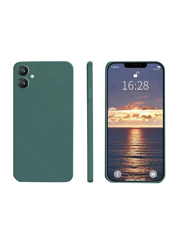 Samsung Galaxy A04 Protective Shockproof Bumper Rubber Mobile Phone Back Case Cover, Green