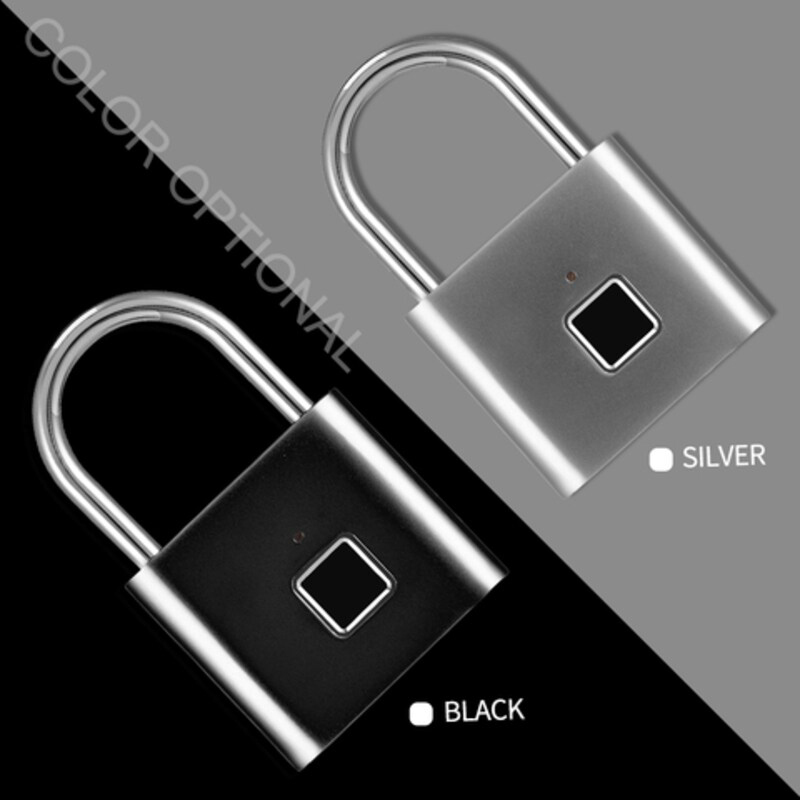 Kkmoon O10/20 Smart Fingerprint Padlock, Black