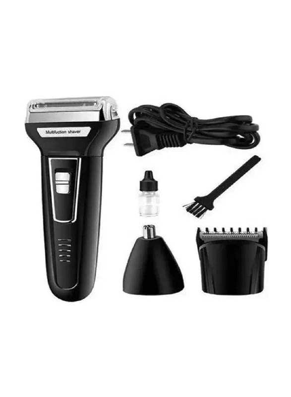 Yoko 3-in-1 Portable EU Plug Electric Shaver, Black