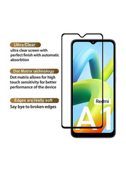 Xiaomi Redmi A1 Shockproof Full Coverage Tempered Glass Screen Protector, 2 Pieces, Clear