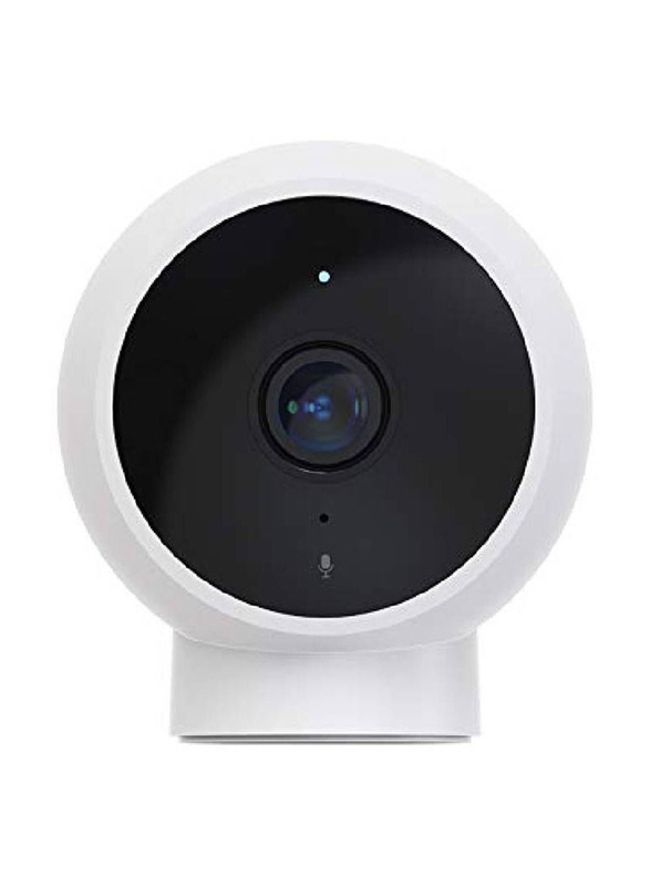 Home Security Camera 2K Magnetic Mount, White/Black