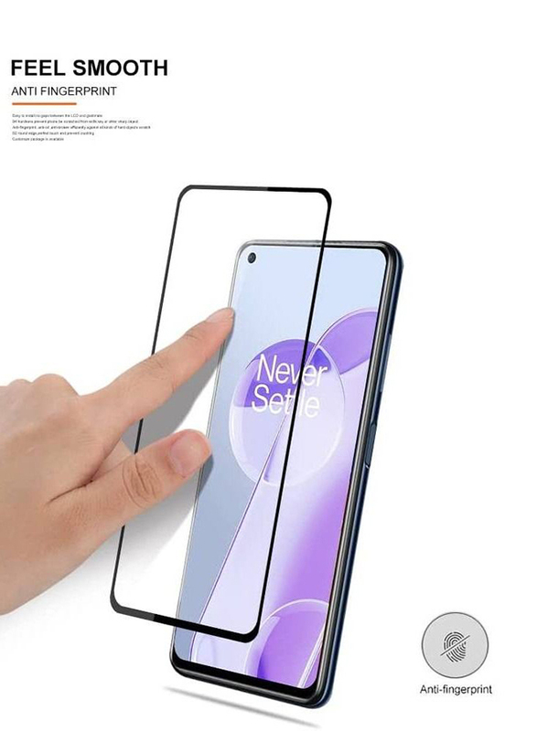 OnePlus 9RT Scratch Resistance Protective 5D Full Glue Glass Screen Protector, Clear