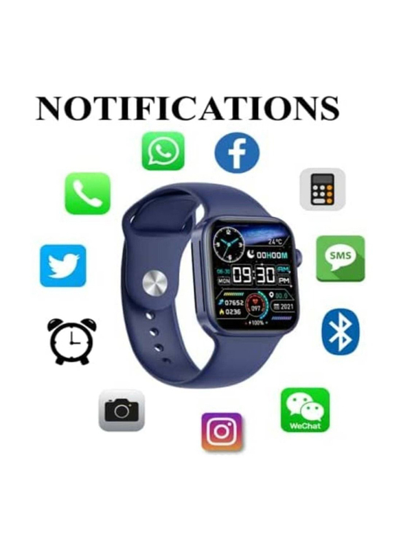 Fitness and Health Tracking Smartwatch, HD Screen, Waterproof, Heart Rate Tracker, Blue