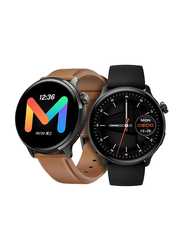 Mibro 1.3-inch AMOLED HD Display Watch Lite2 Smartwatch, Brown/Black
