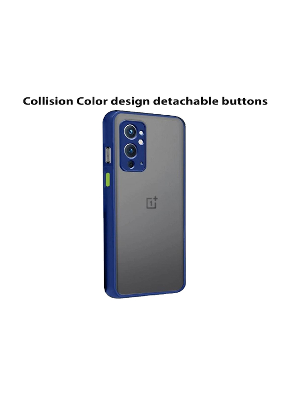 Oneplus 9RT Protective Matte Mobile Phone Back Case Cover, Blue