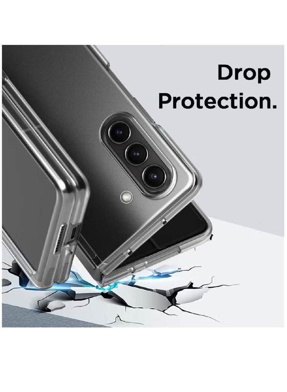 Zoomee Samsung Galaxy Z Fold 5 Ultra-Thin Slim Fit Hard PC Protective Mobile Phone Case Cover, Transparent