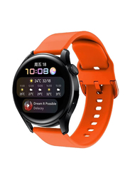 Replacement Soft Silicone Strap for Huawei Watch 3, Orange
