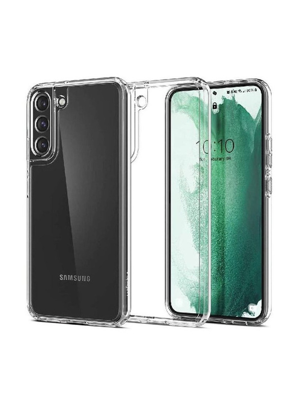 Samsung Galaxy S22 Plus Silicone Soft Thin Crystal Protective Back Mobile Phone Case Cover with Corner Bumpers, Clear