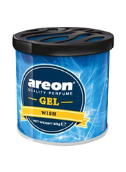Areon Wish Gel Car Air Freshener, Blue