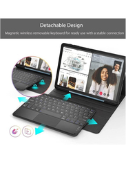 Dux Ducis Wireless Bluetooth Ultra Slim English Keyboard Case Cover for Samsung Galaxy Tab S9 Ultra 14.6 inch 2023, Black