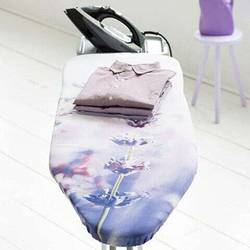 Heat-Resistant Ironing Board with Steam Iron Rest, Multicolour