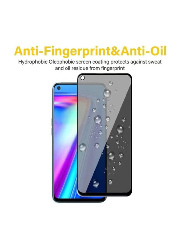 OPPO A94 Anti-Spy Full Screen Privacy Tempered Glass Screen Protector, Black