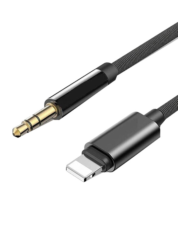 

Generic Aux Audio Cable, MFi Certified Lightning to 3.5mm for Apple Devices, Black