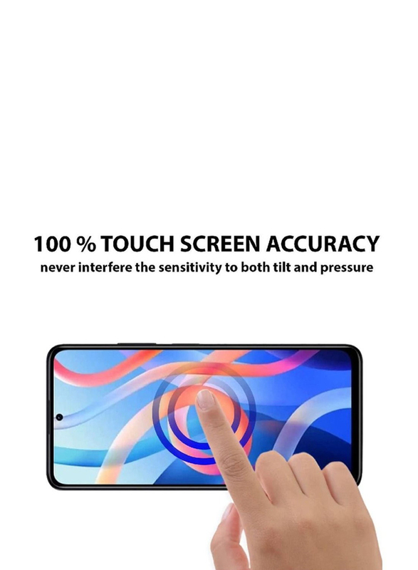 Xiaomi Redmi Note 11 Full Coverage Tempered Glass Screen Protector, Clear