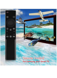 Ics Smart TV Remote Control for Samsung with Netflix Rakuten TV Button 2021, Black