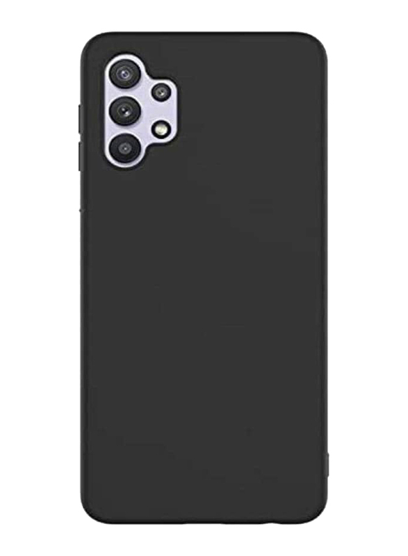 Samsung Galaxy A32 Soft Silicone Mobile Phone Case Cover, Black