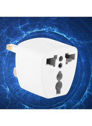 Multi Purpose Ac Power Plug Adapter, White